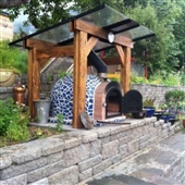 Blue Mosaic Outdoor Wood Fired Oven 