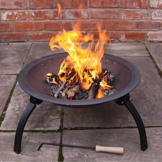 Portable Fire Pit Lucio Folding Fire Bowl