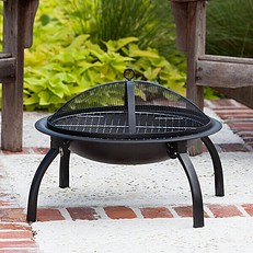 Portable Fire Pit Lucio Folding Fire Bowl