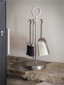 Paxford Fireside Tool Set in Silver Finish