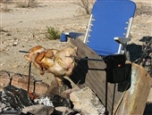 Grizzly Spit Fire Pit BBQ Rotisserie