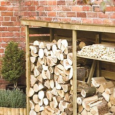 Double Firewood Log Store