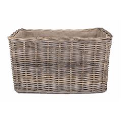 Large Under-Bench Rattan Basket with Cordura Lining - Versatile and Stylish Storage Solution