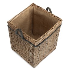 Size 1 Antique Wash Square Storage Basket - Stylish and Versatile Storage Solution