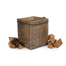 Size 2 Antique Wash Square Storage Basket - Stylish and Versatile Storage Solution