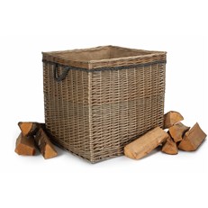 Size 3 Antique Wash Square Storage Basket - Stylish and Versatile Storage Solution