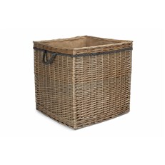 Size 3 Antique Wash Square Storage Basket - Stylish and Versatile Storage Solution