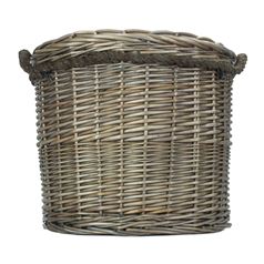 Size 1 Antique Wash Round Storage Basket - Stylish and Versatile Storage Solution