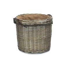 Size 1 Antique Wash Round Storage Basket - Stylish and Versatile Storage Solution