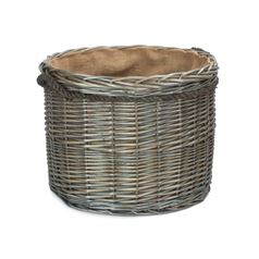 Size 2 Antique Wash Round Storage Basket - Stylish and Versatile Storage Solution