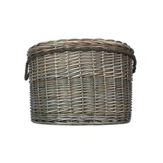 Size 3 Antique Wash Round Storage Basket - Stylish and Versatile Storage Solution