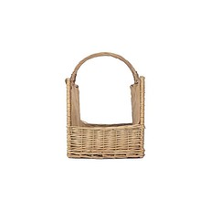 Callow Wicker Log Basket Antique Wash Open Ended Basket