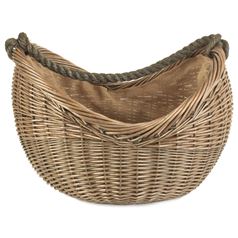 Antique Wash Rope-Handled Carrying Basket - Stylish and Versatile Storage Solution