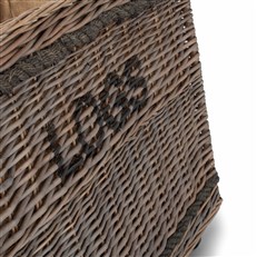 Jumbo 'Logs' Basket with Wheels - Stylish and Movable Fireside Storage Solution