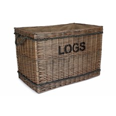 Jumbo 'Logs' Basket - Stylish and Generous Fireside Storage Solution