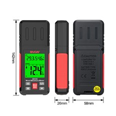 Digital Wood Moisture Meter - Accurate Wood & Concrete Moisture Meter