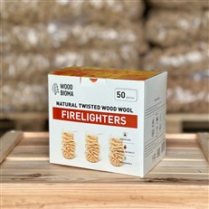 Wood Wool Firelighters - Eco-Friendly Firestarters for BBQs and Fireplaces