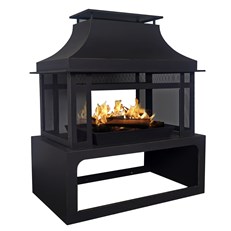 Outdoor Garden Fireplace – Wood Log Burning Fireplace for Outdoor Garden Heating